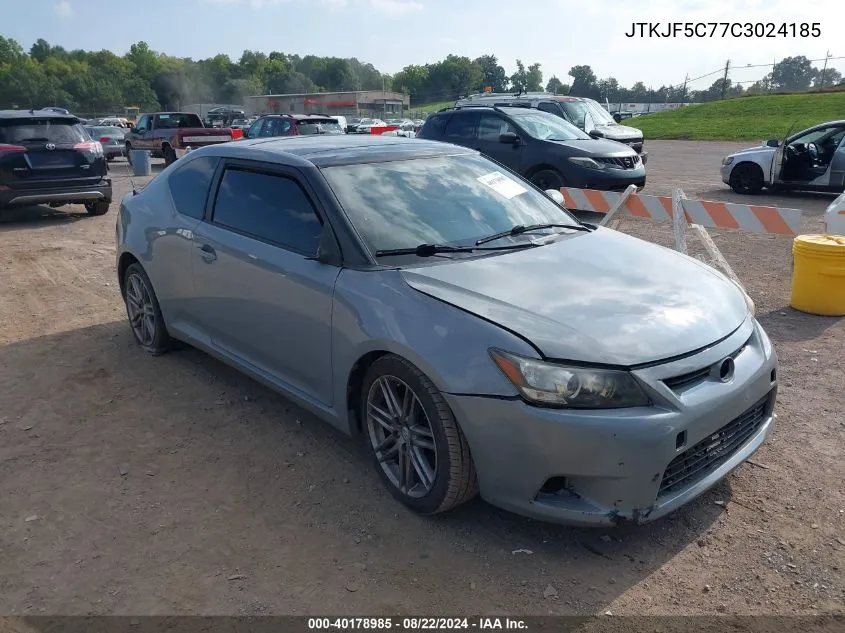 2012 Scion Tc VIN: JTKJF5C77C3024185 Lot: 40178985