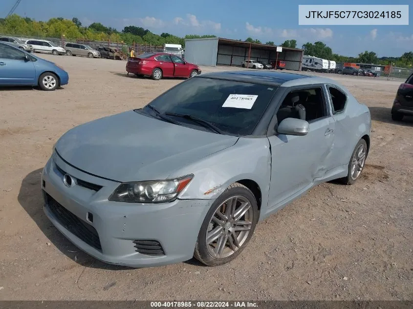 2012 Scion Tc VIN: JTKJF5C77C3024185 Lot: 40178985