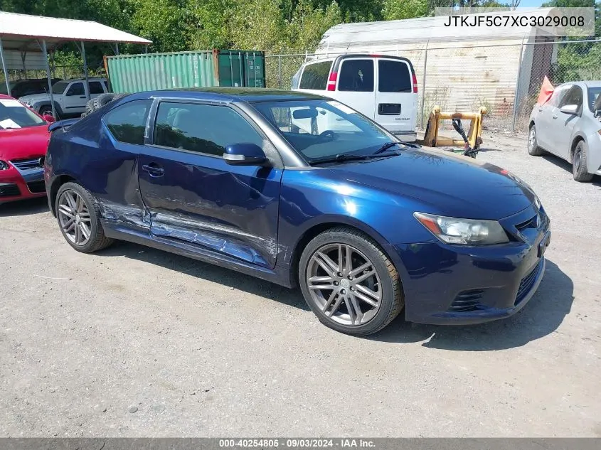 2012 Scion Tc VIN: JTKJF5C7XC3029008 Lot: 40254805