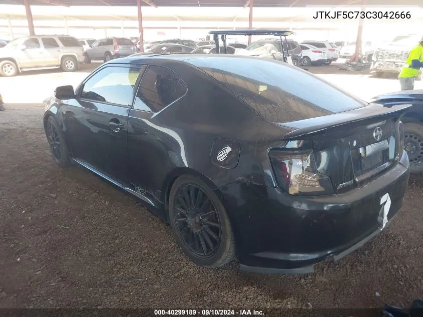 2012 Scion Tc VIN: JTKJF5C73C3042666 Lot: 40299189