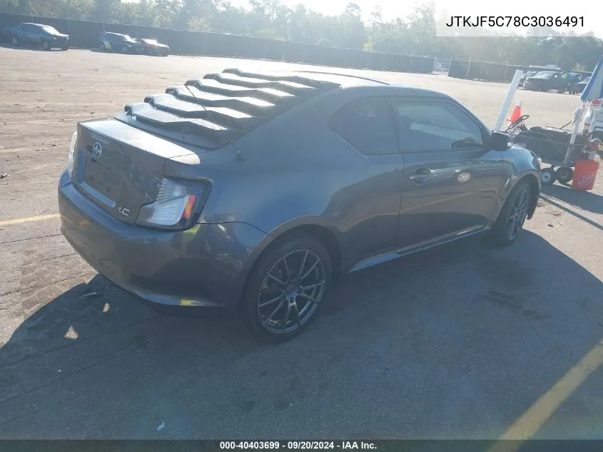 JTKJF5C78C3036491 2012 Scion Tc