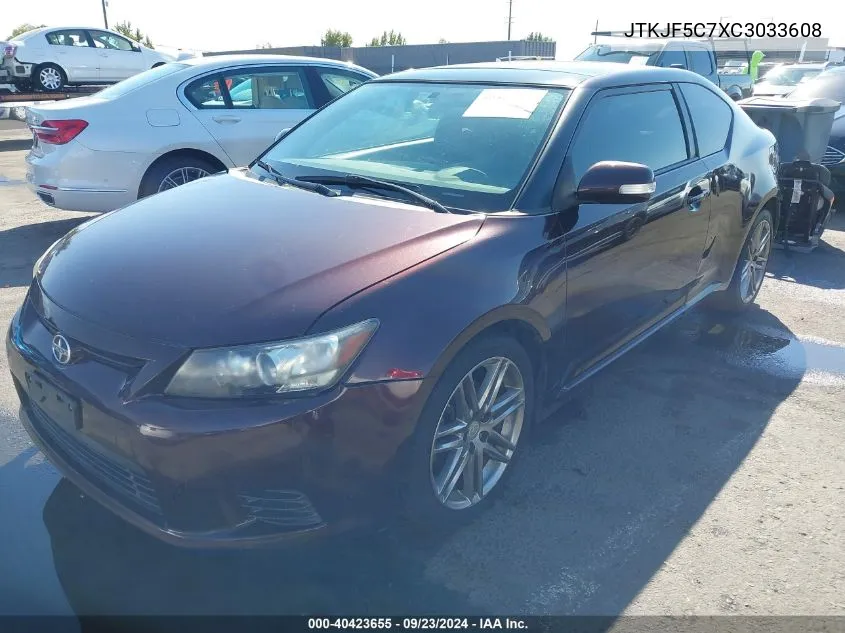 JTKJF5C7XC3033608 2012 Scion Tc