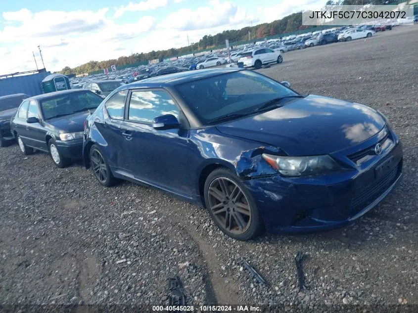 2012 Scion Tc VIN: JTKJF5C77C3042072 Lot: 40545028