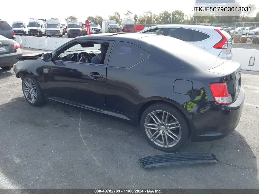 2012 Scion Tc VIN: JTKJF5C79C3043031 Lot: 40782789