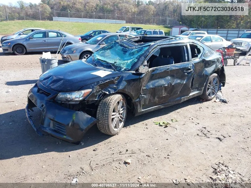 2012 Scion Tc VIN: JTKJF5C72C3036518 Lot: 40786527