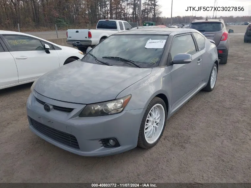 2012 Scion Tc VIN: JTKJF5C7XC3027856 Lot: 40803772