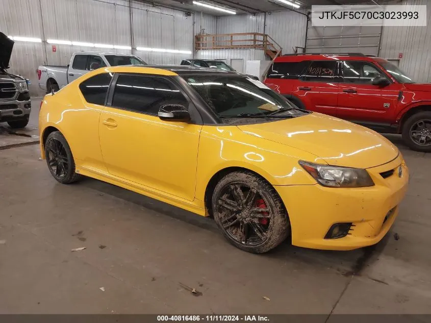 2012 Scion Tc Release Series 7.0 VIN: JTKJF5C70C3023993 Lot: 40816486