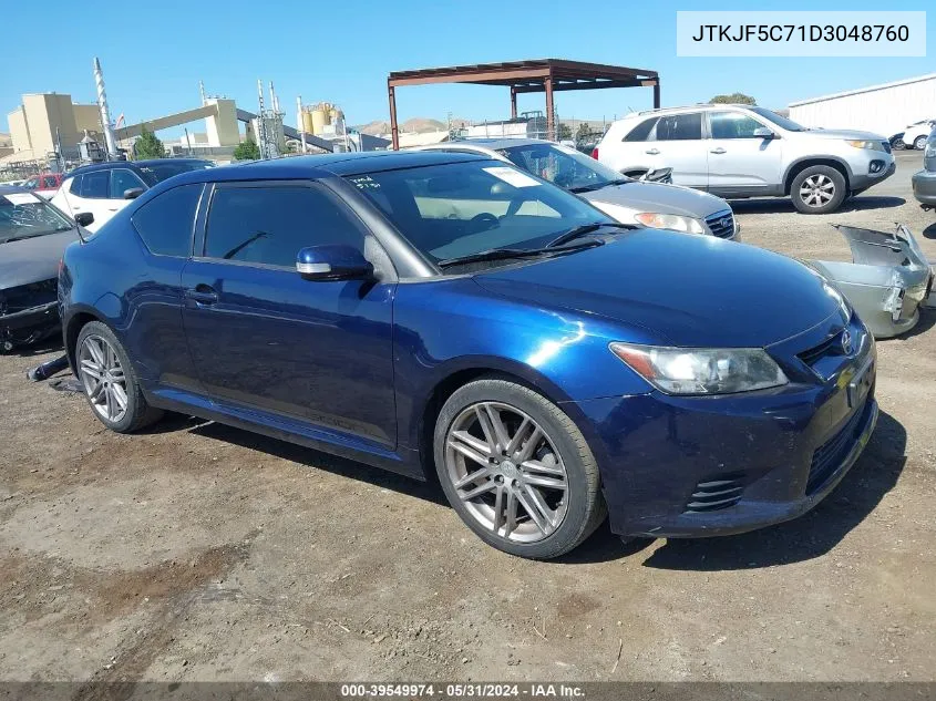 2013 Scion Tc VIN: JTKJF5C71D3048760 Lot: 39549974