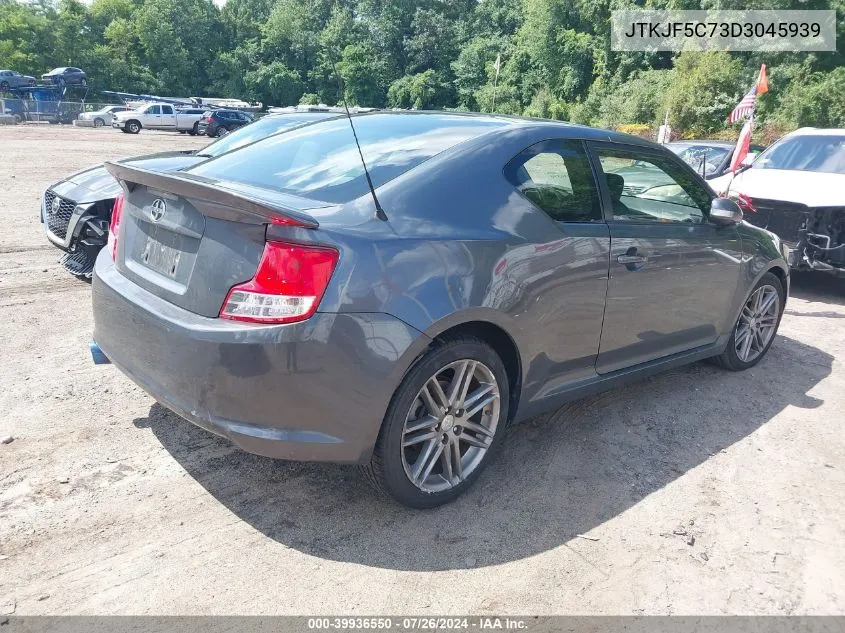 2013 Scion Tc VIN: JTKJF5C73D3045939 Lot: 39936550