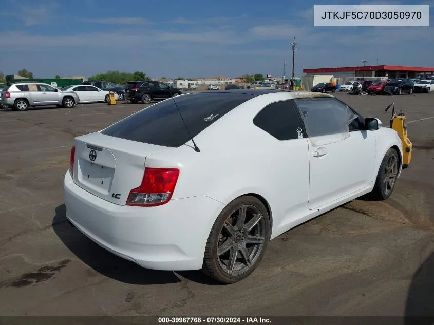 2013 Scion Tc Base (A6) VIN: JTKJF5C70D3050970 Lot: 39967768