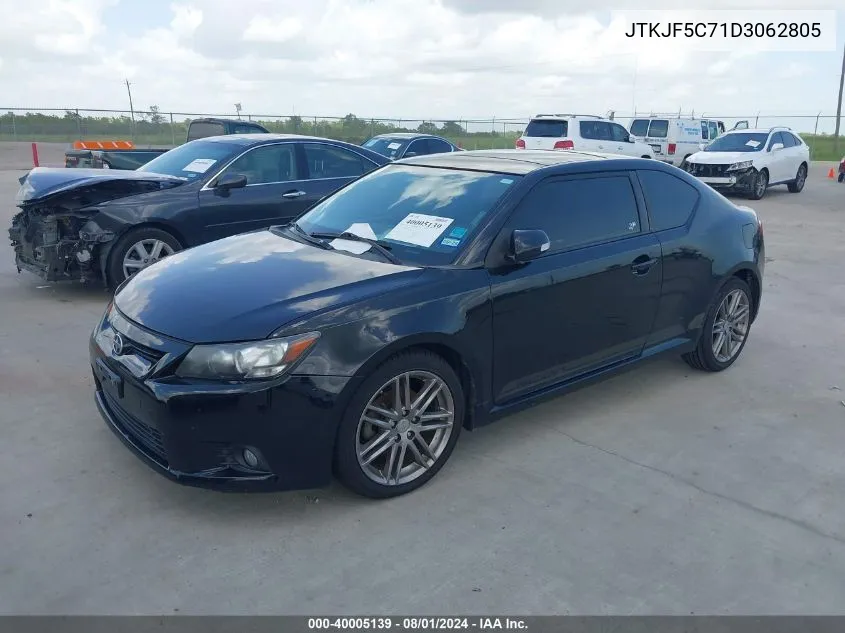 2013 Scion Tc VIN: JTKJF5C71D3062805 Lot: 40005139