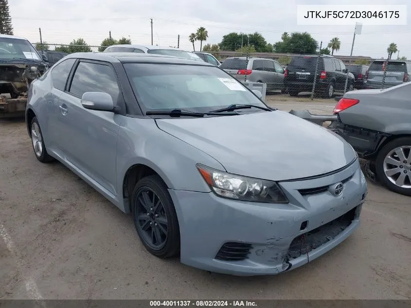 2013 Scion Tc Base (A6) VIN: JTKJF5C72D3046175 Lot: 40011337