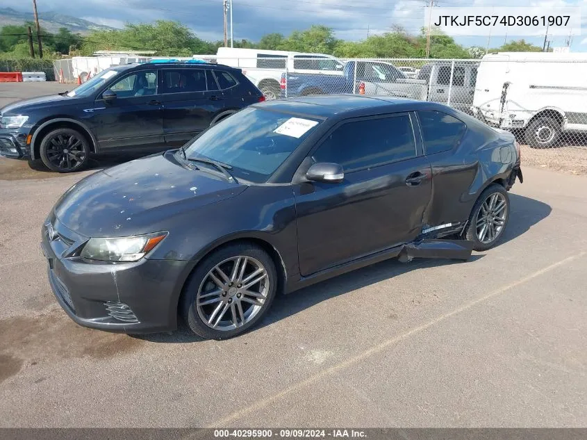 2013 Scion Tc Base (A6)/Release Series 8.0 VIN: JTKJF5C74D3061907 Lot: 40295900