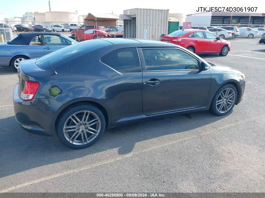 2013 Scion Tc Base (A6)/Release Series 8.0 VIN: JTKJF5C74D3061907 Lot: 40295900