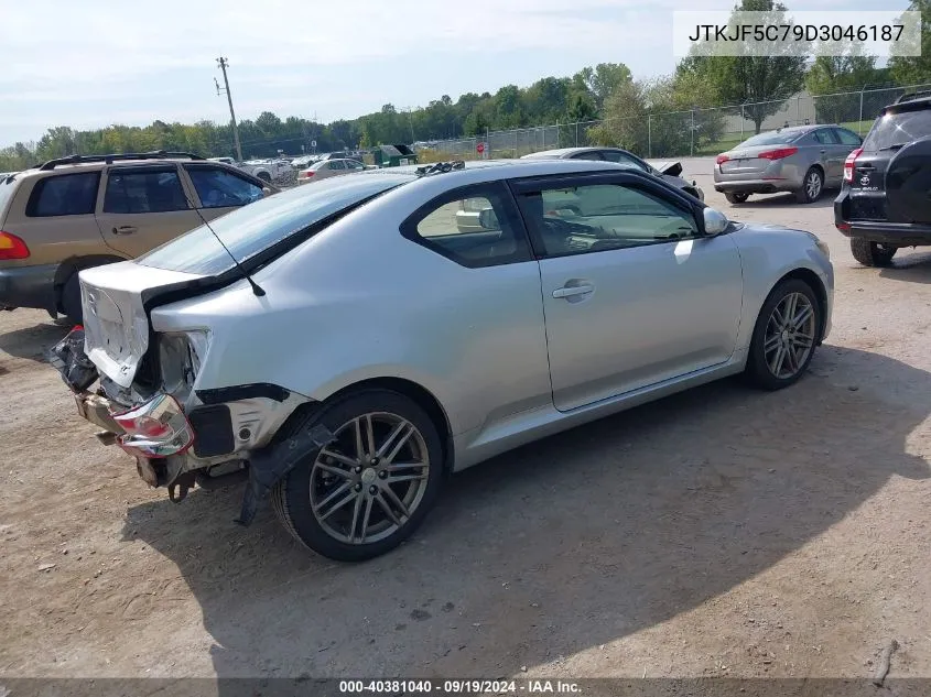 2013 Scion Tc Base (A6) VIN: JTKJF5C79D3046187 Lot: 40381040