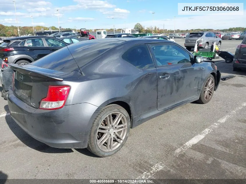 2013 Scion Tc VIN: JTKJF5C75D3060068 Lot: 40585689