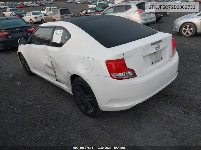 2013 Scion Tc VIN: JTKJF5C72D3062733 Lot: 40697611