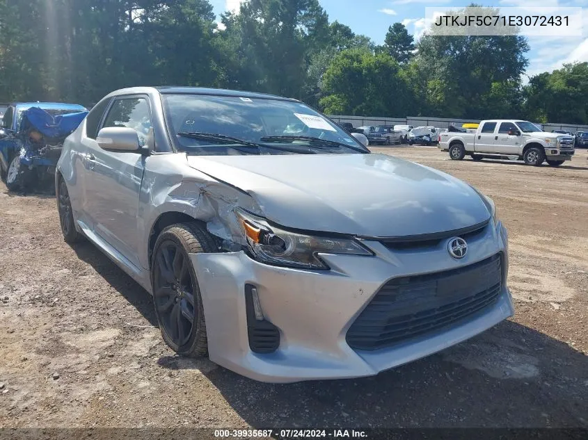 2014 Scion Tc 10 Series VIN: JTKJF5C71E3072431 Lot: 39935687