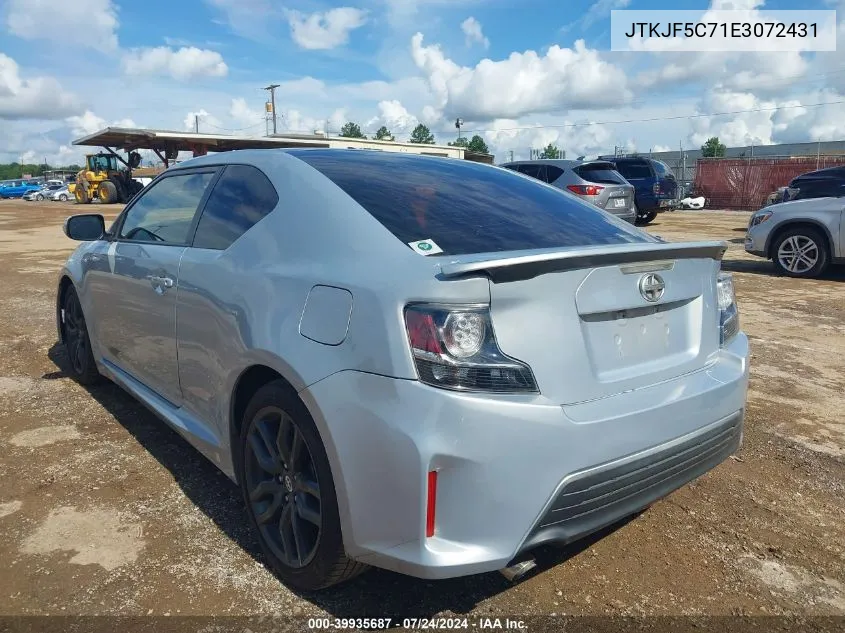 2014 Scion Tc 10 Series VIN: JTKJF5C71E3072431 Lot: 39935687