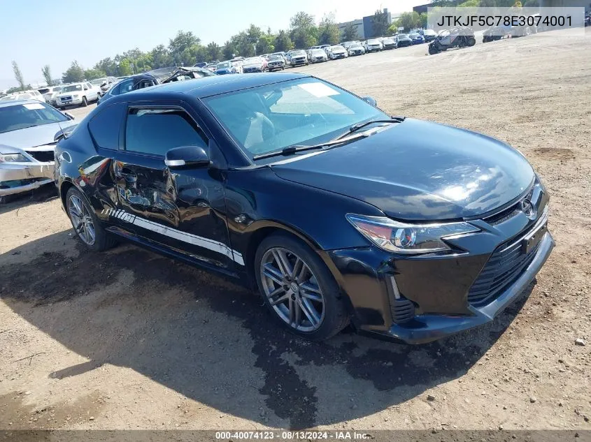 2014 Scion Tc VIN: JTKJF5C78E3074001 Lot: 40074123