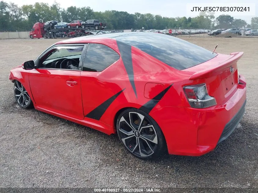 2014 Scion Tc VIN: JTKJF5C78E3070241 Lot: 40198927