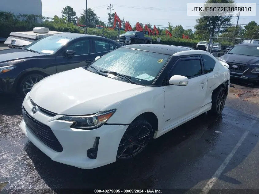 2014 Scion Tc VIN: JTKJF5C72E3088010 Lot: 40279895