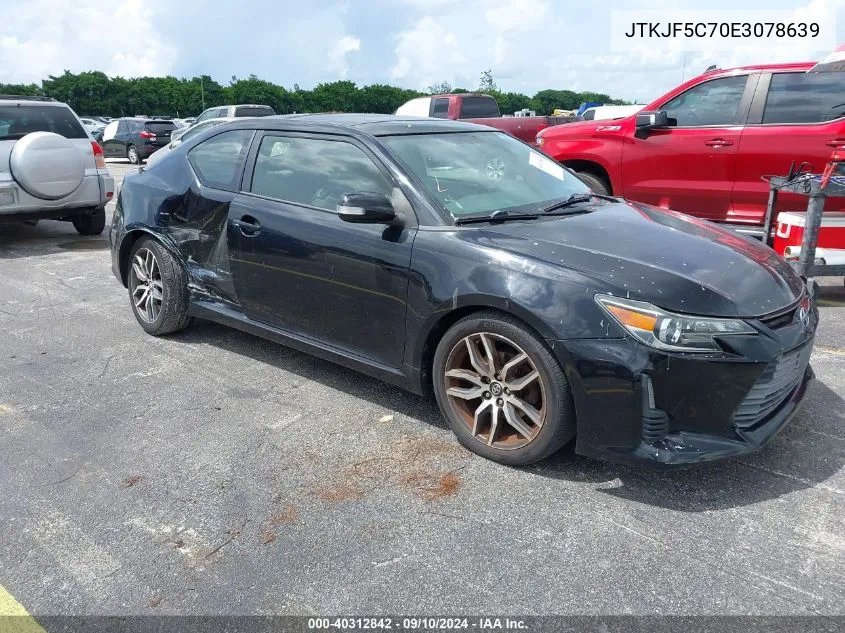 2014 Scion Tc VIN: JTKJF5C70E3078639 Lot: 40312842