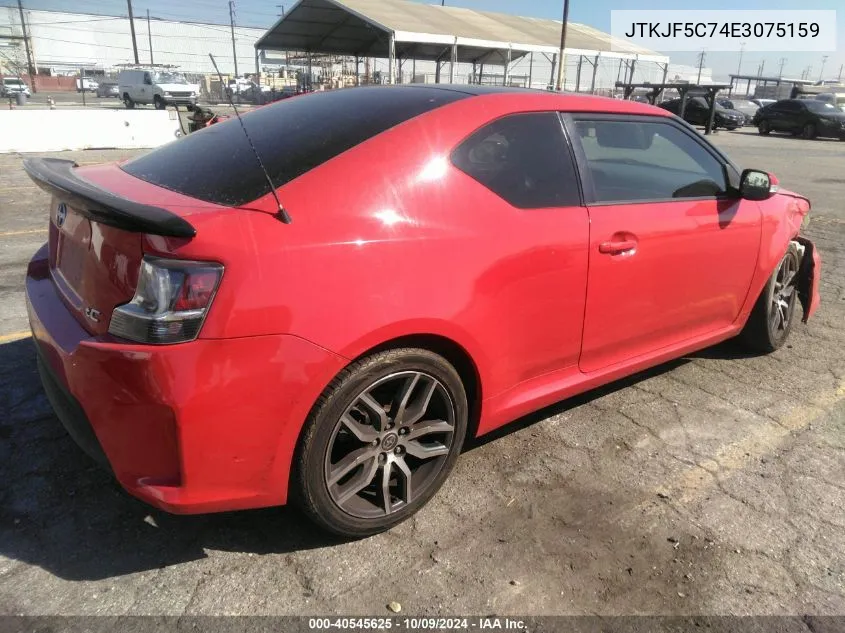 2014 Scion Tc VIN: JTKJF5C74E3075159 Lot: 40545625