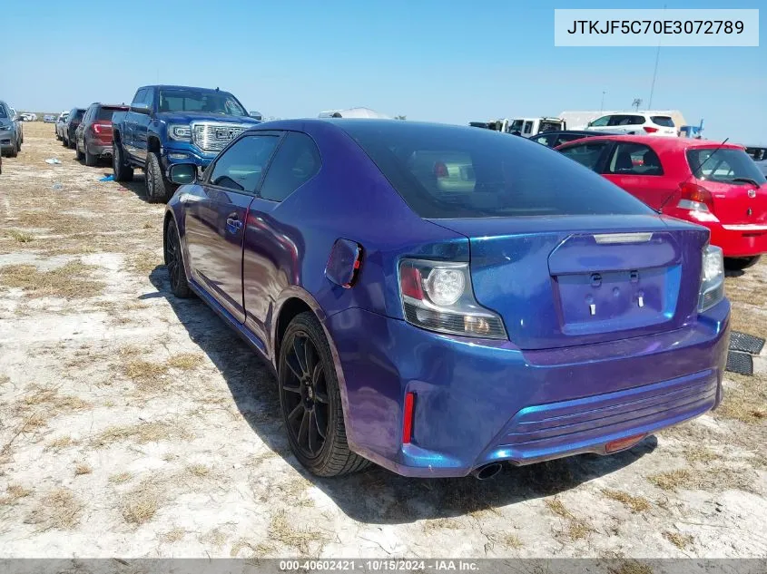 2014 Scion Tc VIN: JTKJF5C70E3072789 Lot: 40602421