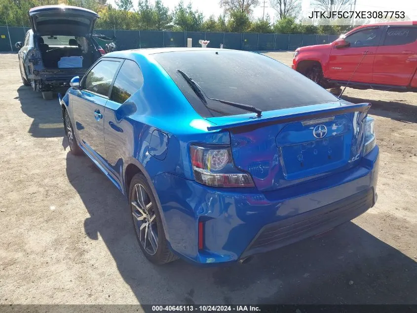 2014 Scion Tc Monogram VIN: JTKJF5C7XE3087753 Lot: 40645113