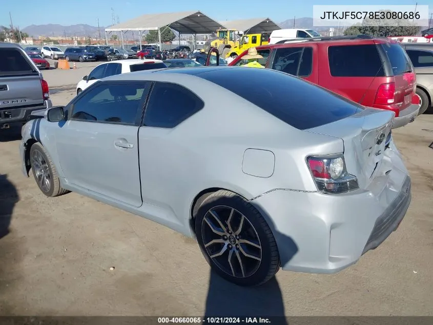 2014 Scion Tc VIN: JTKJF5C78E3080686 Lot: 40660065