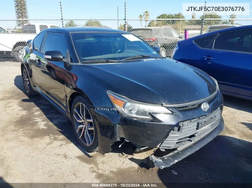 2014 Scion Tc VIN: JTKJF5C70E3076776 Lot: 40668370