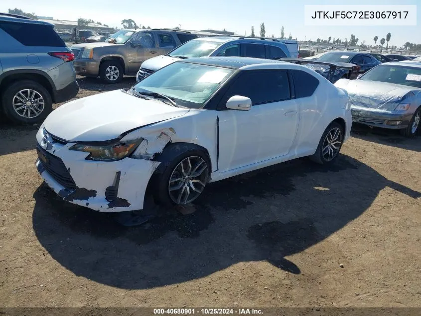 2014 Scion Tc VIN: JTKJF5C72E3067917 Lot: 40680901