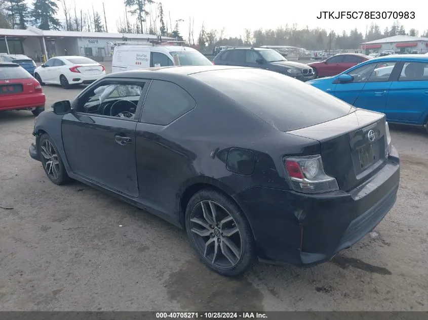 2014 Scion Tc VIN: JTKJF5C78E3070983 Lot: 40705271