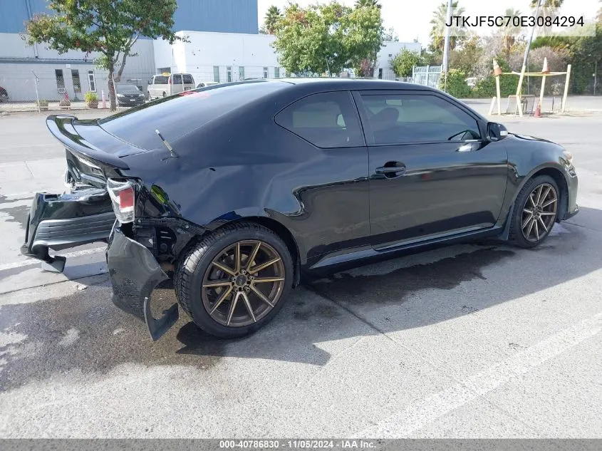 2014 Scion Tc VIN: JTKJF5C70E3084294 Lot: 40786830