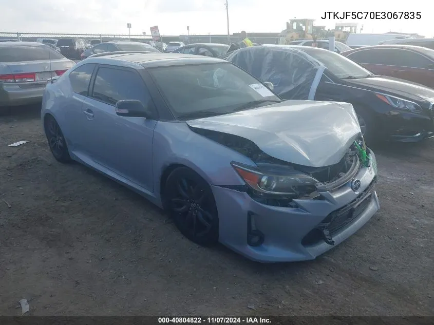 2014 Scion Tc 10 Series VIN: JTKJF5C70E3067835 Lot: 40804822