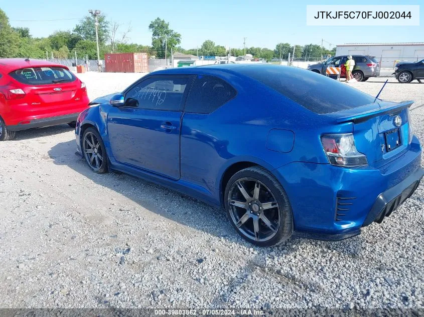 JTKJF5C70FJ002044 2015 Scion Tc