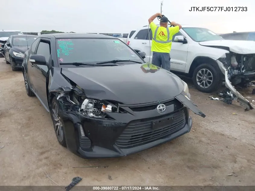 2015 Scion Tc VIN: JTKJF5C77FJ012733 Lot: 39880722