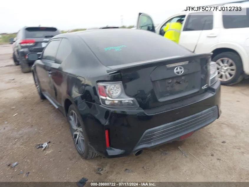 2015 Scion Tc VIN: JTKJF5C77FJ012733 Lot: 39880722