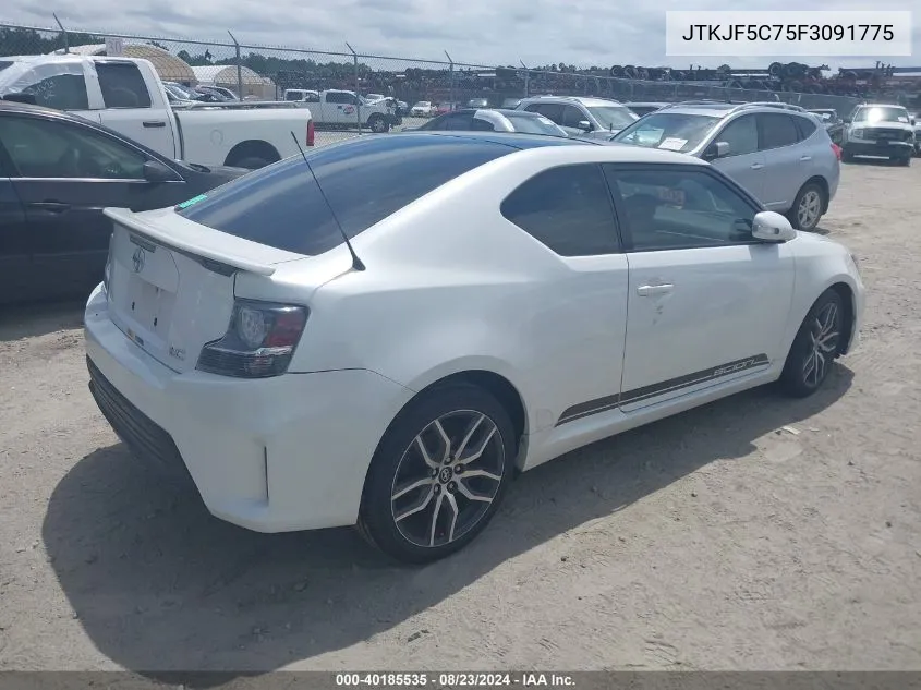 2015 Scion Tc VIN: JTKJF5C75F3091775 Lot: 40185535