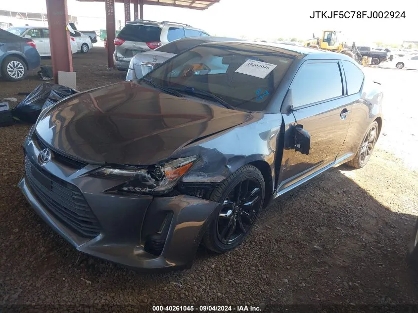 2015 Scion Tc VIN: JTKJF5C78FJ002924 Lot: 40261045