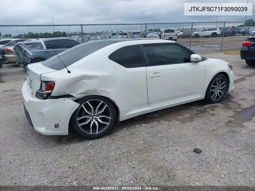 2015 Scion Tc VIN: JTKJF5C71F3090039 Lot: 40265533