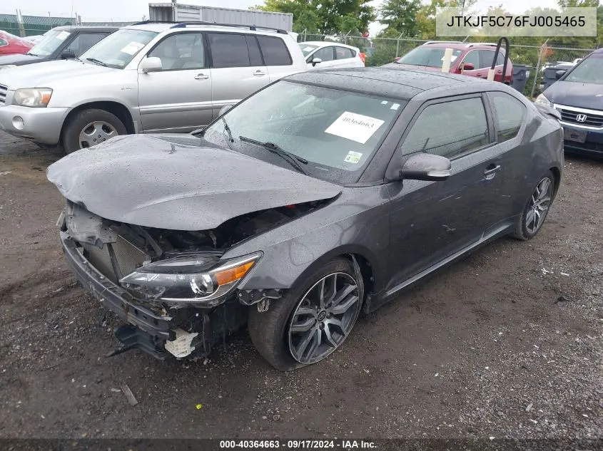 2015 Scion Tc VIN: JTKJF5C76FJ005465 Lot: 40364663