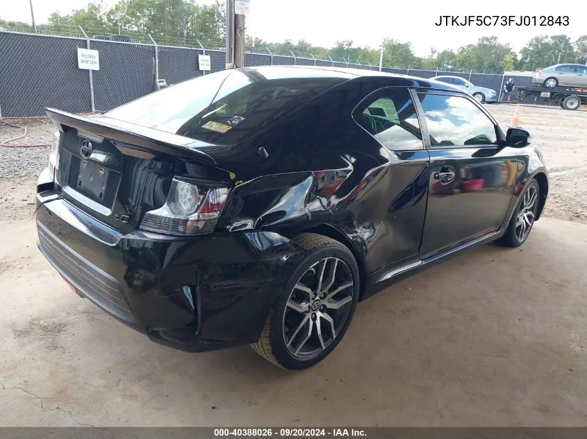 JTKJF5C73FJ012843 2015 Scion Tc