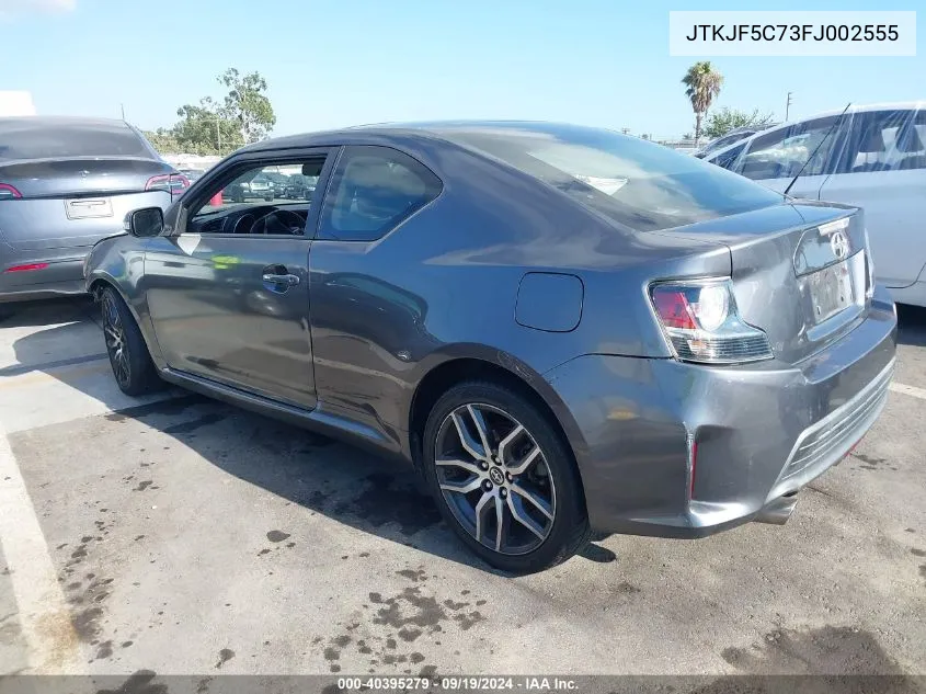 2015 Scion Tc VIN: JTKJF5C73FJ002555 Lot: 40395279