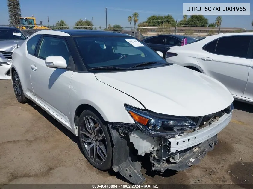 JTKJF5C7XFJ004965 2015 Scion Tc