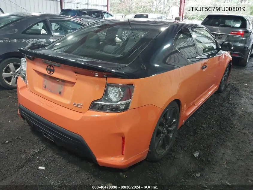 2015 Scion Tc Release Series 9.0 VIN: JTKJF5C79FJ008019 Lot: 40479398