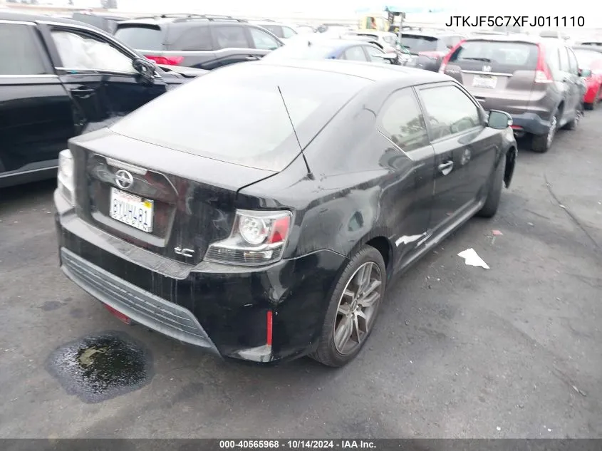 2015 Scion Tc VIN: JTKJF5C7XFJ011110 Lot: 40565968