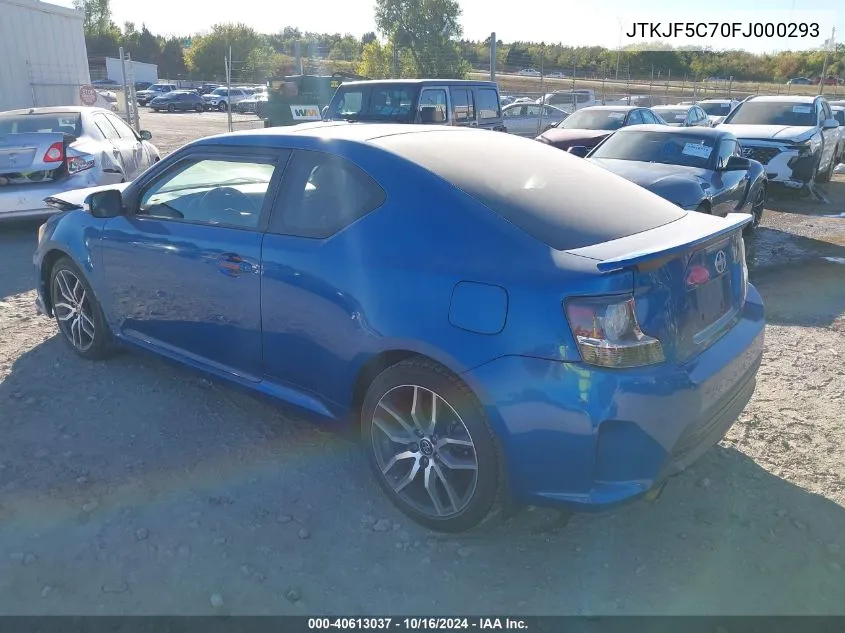 JTKJF5C70FJ000293 2015 Scion Tc