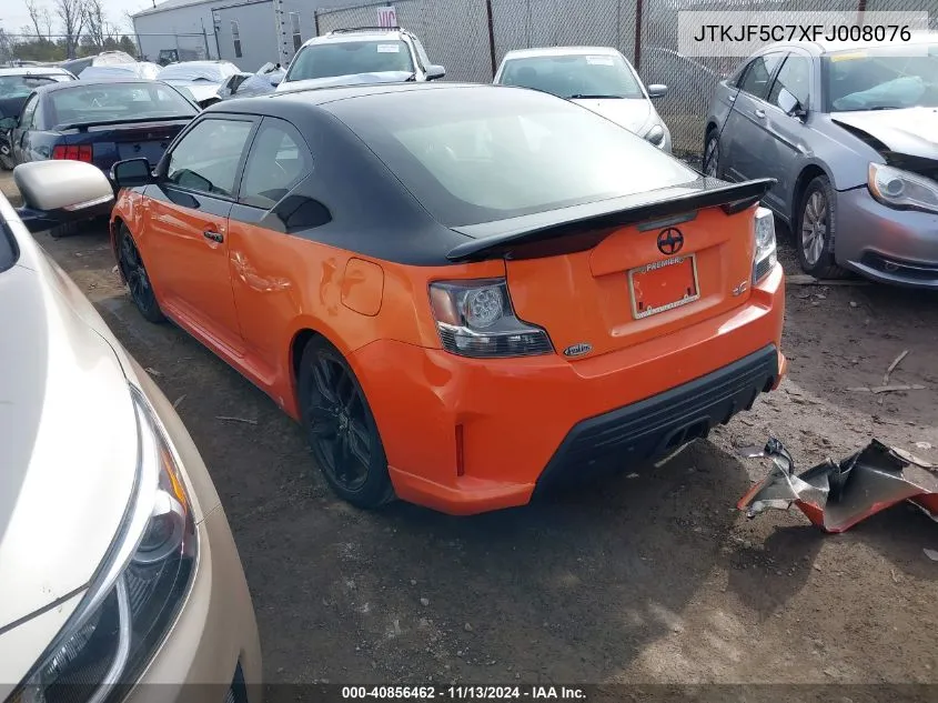 2015 Scion Tc Release Series 9.0 VIN: JTKJF5C7XFJ008076 Lot: 40856462